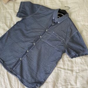 Mens Índigo Button shirt - soft and M/S